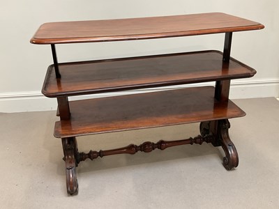 Lot 139 - A Victorian mahogany rise and fall metamorphic...