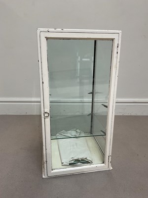 Lot 269 - A Victorian white painted shop display cabinet,...