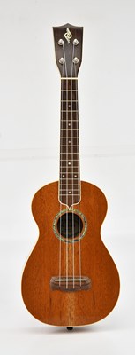 Lot 635 - PHIL DAVIDSON; a soprano ukulele, cased.