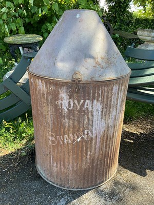 Lot 2156 - ‘PERFECTION’ OIL CABINET, a galvanized metal...