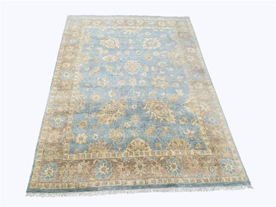 Lot 1386 - A Caucasian hand woven wool carpet, worked...