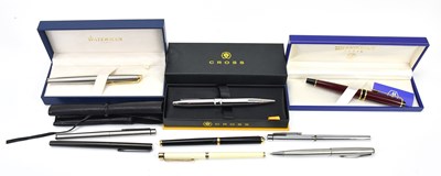 Lot 2101 - WATERMAN; a fountain pen with amber coloured...
