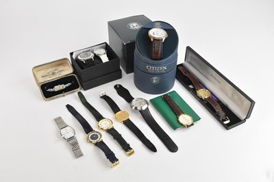 Lot 1241 - A collection of eleven watches including...