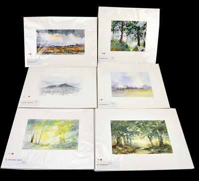 Lot 2298 - ALAN CHAPMAN; a group of six watercolours,...