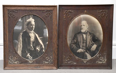 Lot 2281 - A pair of late 19th century oak and gesso...