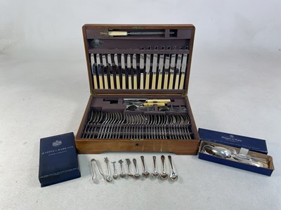 Lot 726 - MAPPIN & WEBB LTD; a canteen of cutlery in an...