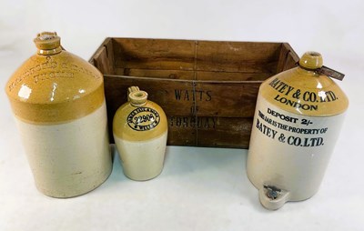 Lot 240 - BATEY & CO. LTD; a stoneware flagon, height...