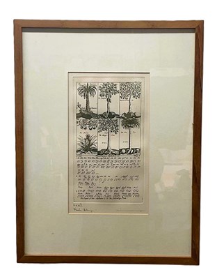 Lot 8 - VORAKORN METMANOROM; etching, botanical...