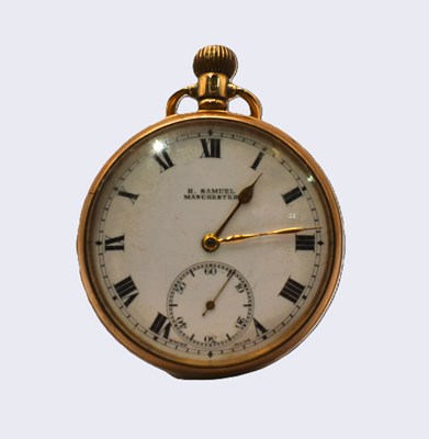 Lot 704 - H SAMUEL, MANCHESTER; a 9ct yellow gold cased...