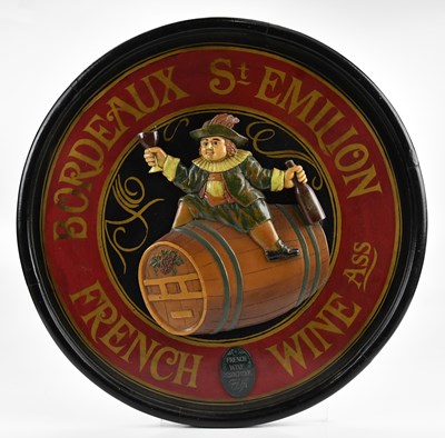 Lot 2053 - A Bordeaux St Emilion French wine sign,...