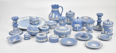 Lot 1400 - WEDGWOOD; a collection of jasperware including...
