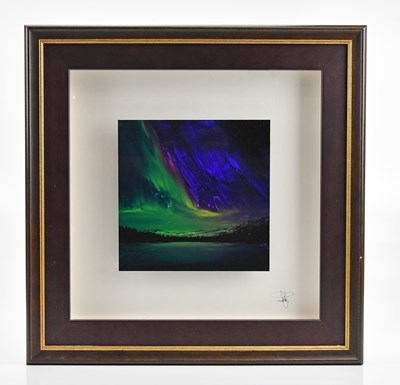 Lot 1001 - RICHARD ROWAN; acrylic on glass, 'Golden Touch'...