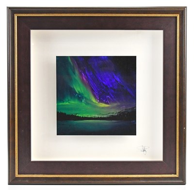 Lot 126 - RICHARD ROWAN; acrylic on glass, 'Golden Touch'...