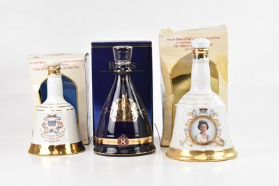 Lot 2430 - WHISKY; three bottles Bell's scotch whisky...