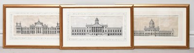 Lot 1118 - C A CAMPBELL; a set of three etchings,...