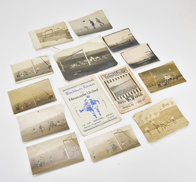 Lot 1452 - A collection of vintage football photographs,...