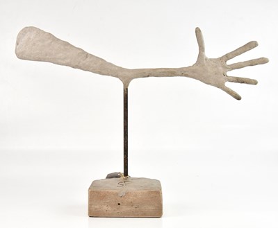 Lot 607 - An Alberto Giacometti style concrete sculpture...