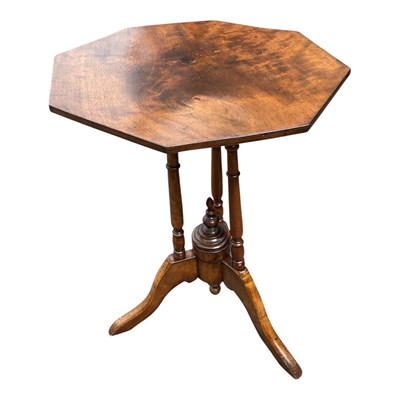 Lot 1288 - A late Victorian mahogany octagonal side table...