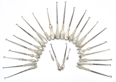 Lot 87 - A collection of hallmarked silver mounted...