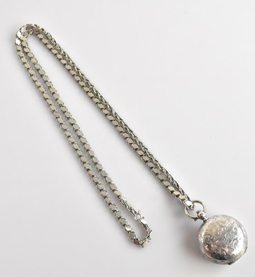 Lot 622 - Hallmarked silver sovereign holder on chain