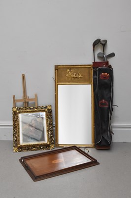 Lot 2209 - An Edwardian inlaid mahogany butler's tray, a...