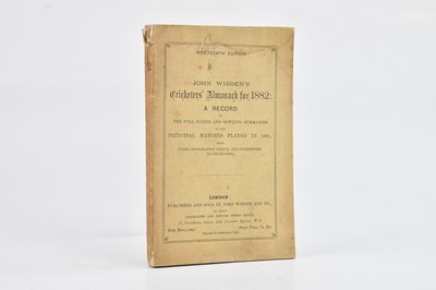 Lot 327 - WISDEN; JOHN WISDEN’S CRICKETERS' ALMANACK FOR...