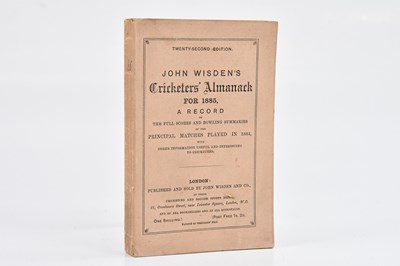 Lot 330 - WISDEN; JOHN WISDEN’S CRICKETERS' ALMANACK FOR...