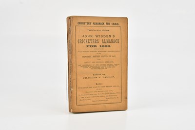 Lot 333 - WISDEN; JOHN WISDEN’S CRICKETERS' ALMANACK FOR...