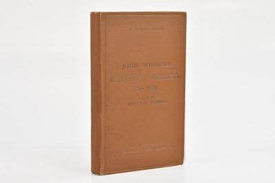 Lot 347 - WISDEN; JOHN WISDEN’S CRICKETERS' ALMANACK FOR...