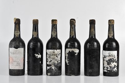 Lot 2450 - PORT; six bottles of Warre's 1963 Vintage Port...