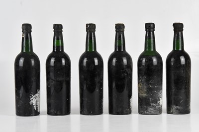 Lot 2466 - PORT; six vintage bottles including Warre's...