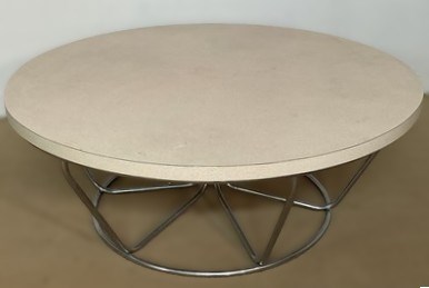 Lot 748 - A mid 20th century circular coffee table with...