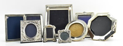 Lot 1100 - Nine Elizabeth II hallmarked silver clad...