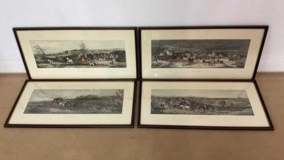 Lot 419 - Four prints of a stage coach, showing the...