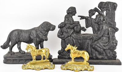 Lot 609 - Two 19th/early 20th century cast iron...