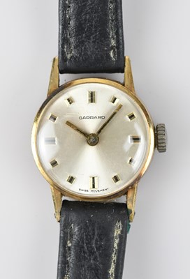 Lot 1188 - GARRARD; a lady's 9ct gold cased wristwatch,...