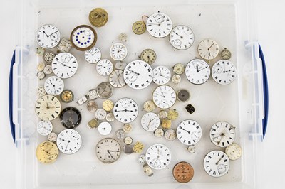 Lot 324 - A collection of pocket and wristwatch...
