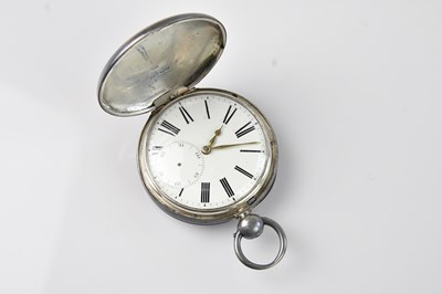 Lot 306 - A George IV hallmarked silver full hunter key...