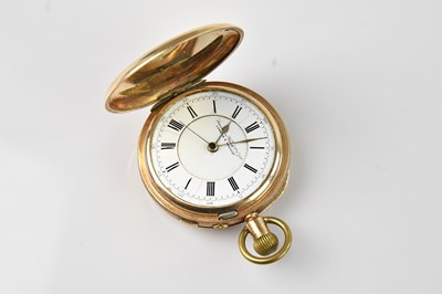 Lot 320 - A late 19th Century gold-plated crown wind...