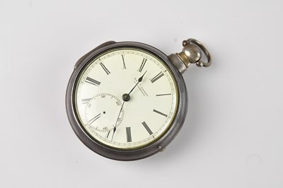 Lot 300 - A George III hallmarked silver key-wind pair...