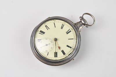 Lot 315 - A George IV hallmarked silver key-wind open...