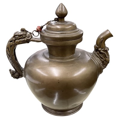Lot 1036 - An early 20th century Chinese bronze figural...