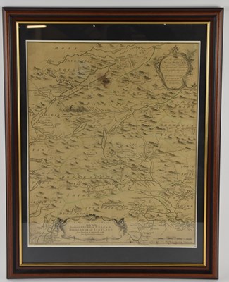 Lot 204 - A rare 18th century map of the Kings Roads,...