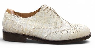 Lot 464 - DRIES VAN NOTEN; a pair of gentleman's white...