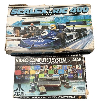 Lot 504 - A boxed vintage Scalextric 400 electric model...
