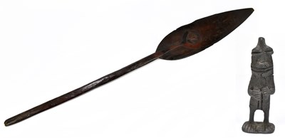 Lot 566 - An early South American bronze fertility...