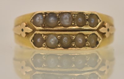 Lot 1241 - A late 19th century 18ct yellow gold seed...