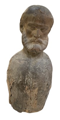 Lot 360 - An interesting 17th century carved wooden...