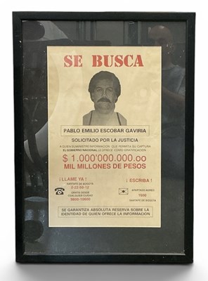 Lot 329 - A decorative reproduction Colombian Wanted...