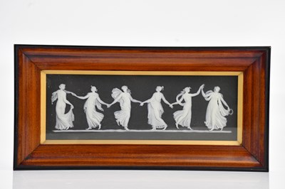 Lot 1342 - WEDGWOOD; a 19th century black jasperware...